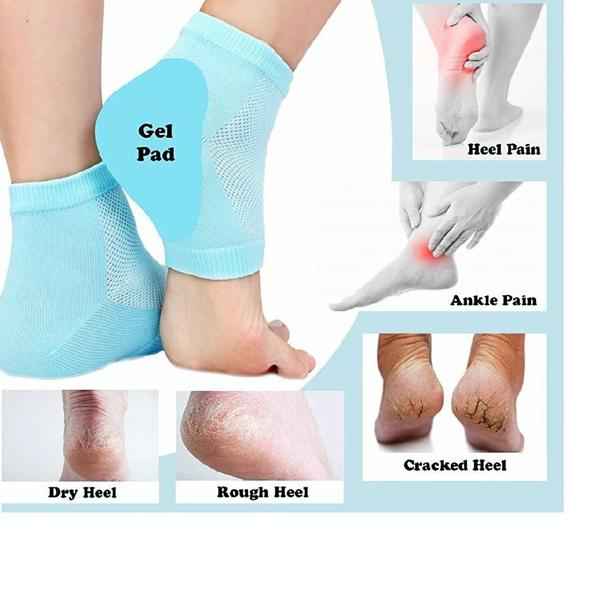 Heel Pain Relief Silicone Gel Heel Socks – LifestyleKart