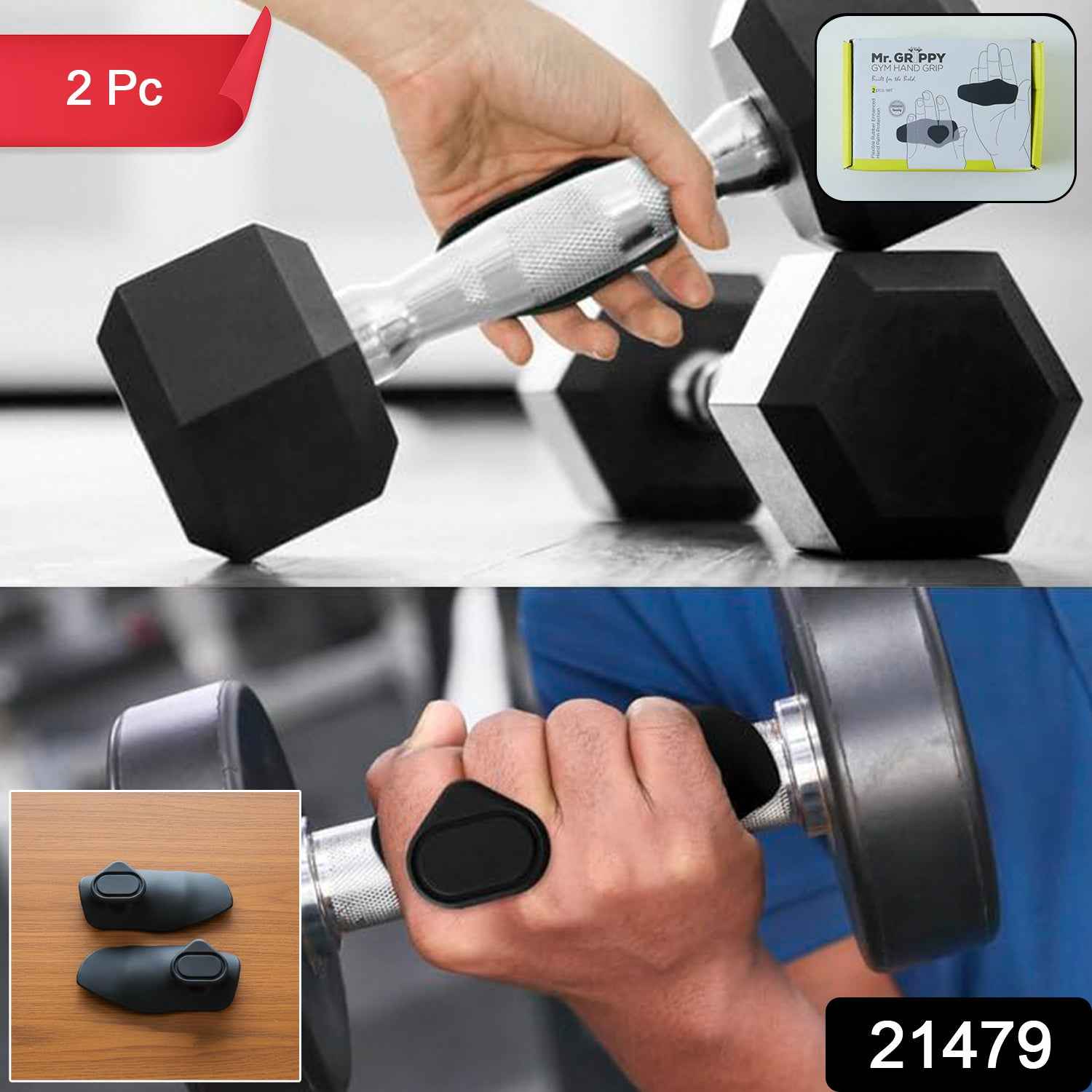 Gym Hand Grip Support Pads 2 Pc Set – LifestyleKart