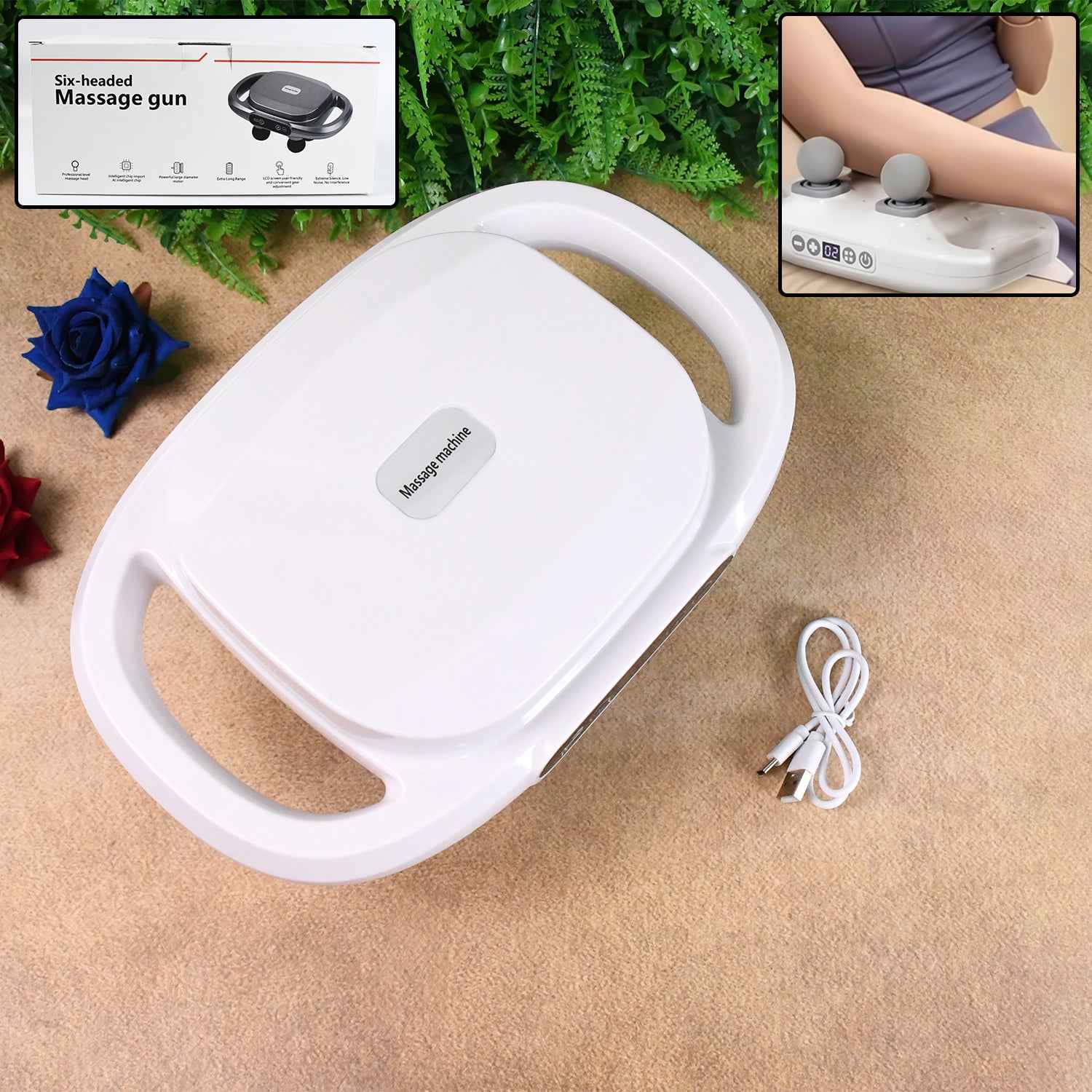 Four Heads Massage Gun Machine For Pain Relief